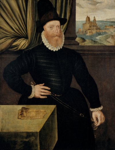 James Douglas, 4e Graaf van Morton, circa 1516 - 1581. Regent van Schotland door Arnold Bronckorst